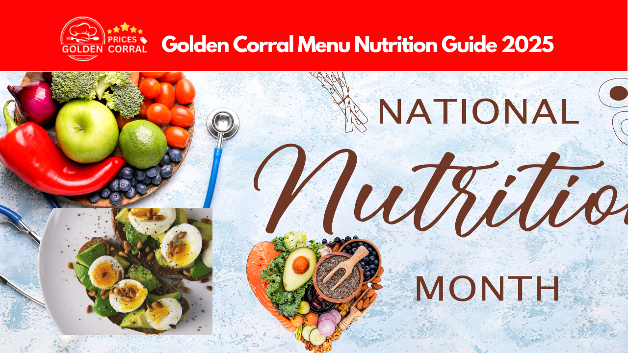 Golden Corral buffet featuring a variety of meats, salads, and desserts