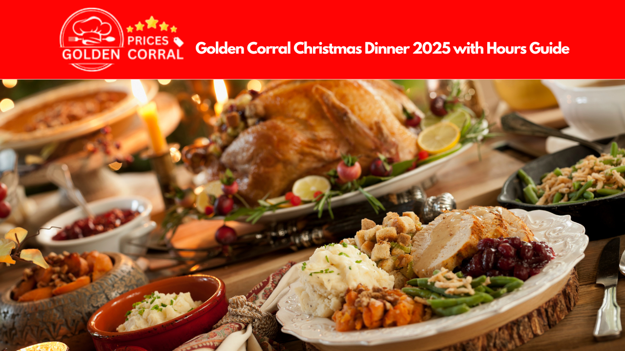 Golden Corral’s takeout feast featuring turkey, ham, and side dishes